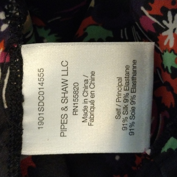 Veronica Beard Carmine sz 6 Silk Black Floral Puff Sleeve Blouse - Picture 6 of 11